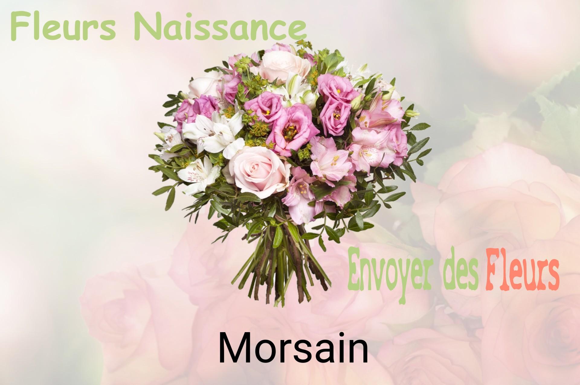 Bouquet de fleurs de naissance livré à Morsain
